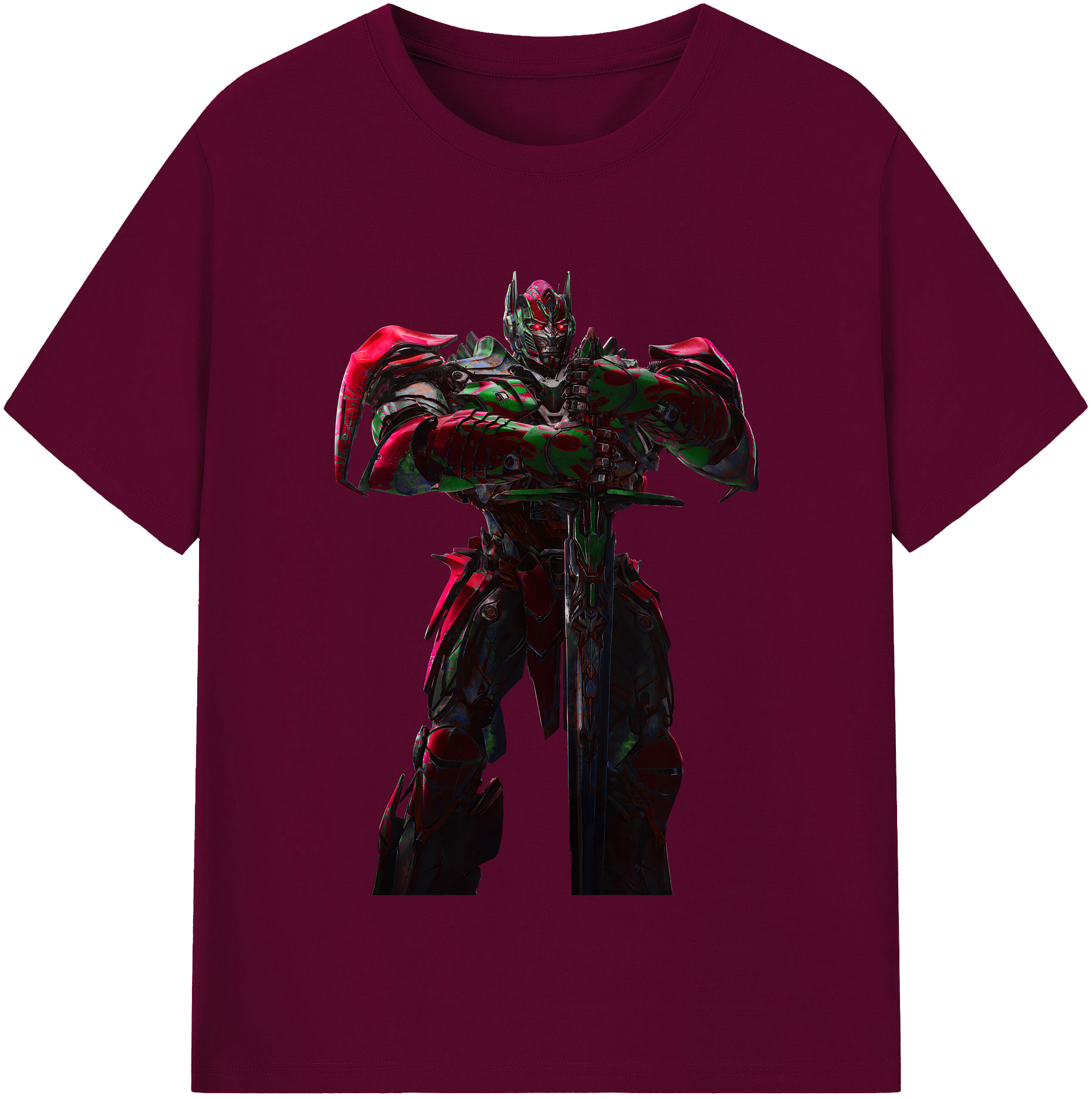（画像用） Transformers トランスフォーマー レディースカジュアルプリントTシャツ（綿100％）